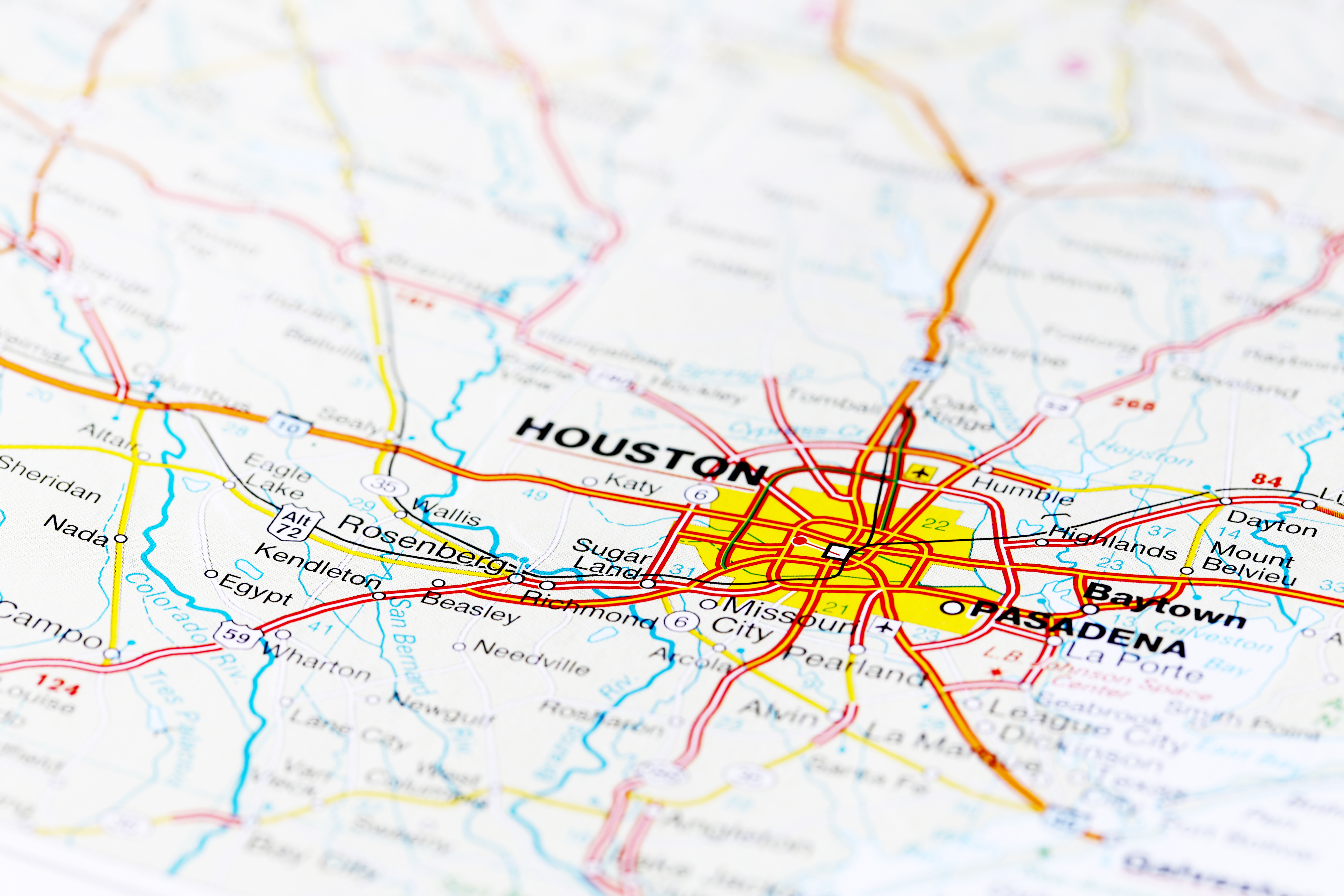 Houston Service Area Map